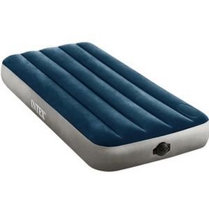 Односпальный надувной матрас Intex Single-High Airbed (Twin), 99х191х25 см, со встроенным насосом от батареек