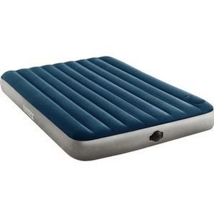 Двуспальный надувной матрас Intex Single-High Airbed (Queen), 152х203х25 см, со встроенным насосом от батареек