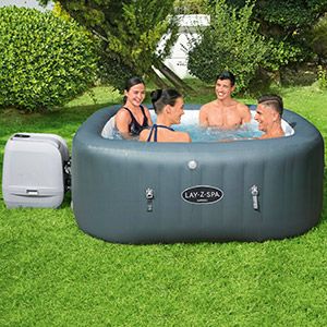 Надувной СПА бассейн Bestway LAY-Z-SPA Hawaii с аэро и гидромассажем, 180х180х71 см