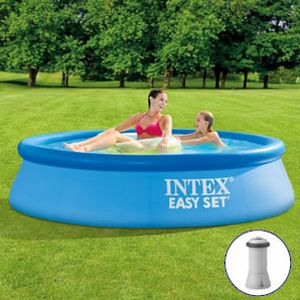 Надувной бассейн INTEX Easy Set Pool, 244х61 см + фильтр-насос, INTEX