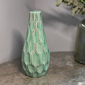 Керамическая ваза ЛЕНДЖИ, шалфейная, 24 см
