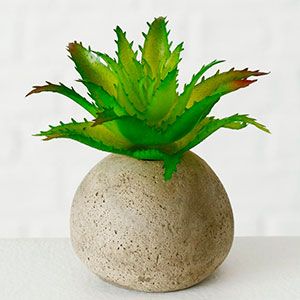 Искусственное растение КРОШКА СУККУЛЕНТ в горшке (Алоэ), пластик, 7 см
