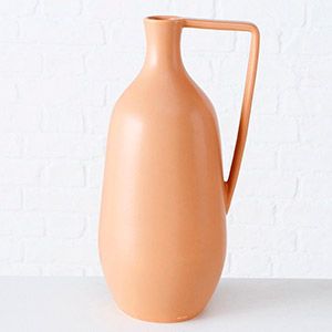 Керамическая ваза-кувшин АНТУСА, светло-бежевая, 36 см