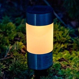 Садовый светильник Solar COMFORT LIGHT на солнечной батарее, тёплый белый  LED-огонь, 14 см