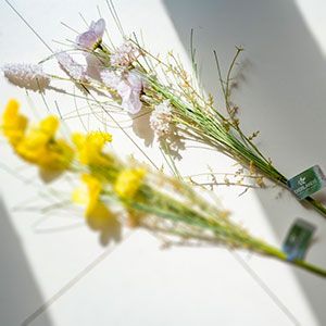 Декоративная ветка БУКЕТИК РАДОСТИ, искусственные полевые цветы, полиэстер, нежно-сиреневая, 60 см