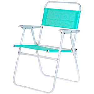 Складное пляжное кресло LUX COMFORT, полиэстер 600D, металл, бирюзовое, 50х54х79 см