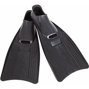 Ласты для плавания Super Sport Средние черные, размер 38-40, INTEX