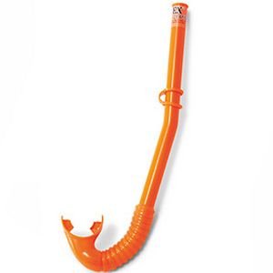 Трубка для плавания HI-FLOW SNORKEL оранжевая, от 3 до 10 лет
