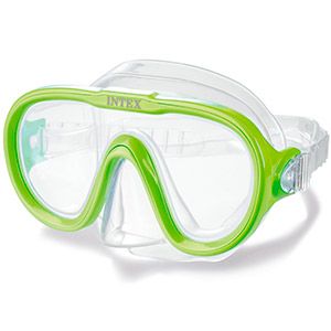 Маска для плавания Sea Scan Swim Mask зеленая, от 8 лет