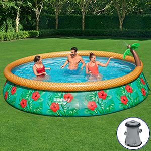  BestWay Fast Set Paradise Palms Pool, 457  84  + -, INTEX