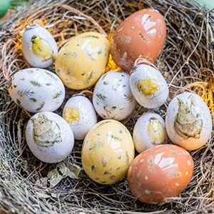 Декоративные пасхальные яйца ВОЗДУШНАЯ ПАСТЕЛЬ, 3-6 см (упаковка 12 шт.)