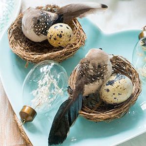 Пасхальные украшения ПТИЧКИ-МАМОЧКИ, 7 см (2 шт.)