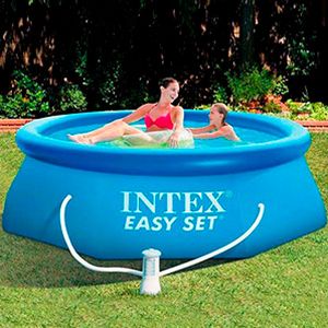 Надувной бассейн INTEX Easy Set Pool, 244х76 см + фильтр-насос, INTEX