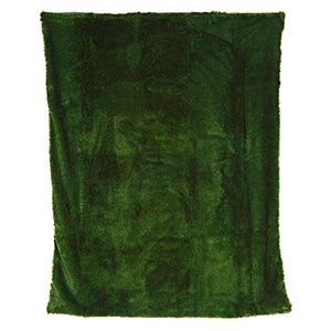Плед ТЕРРА ВЕРДЕ, фланелевый, тёмно-зелёный, 170х130 см