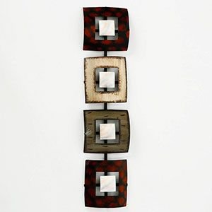 Декоративное настенное панно ЭЛЛИОТ, металлическое, 18х77 см