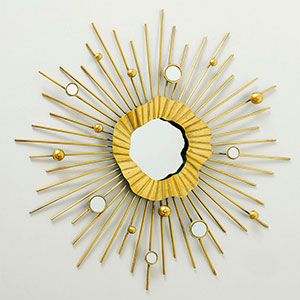 Настенное панно - зеркало ВЕНУС, металлическое, 96 см