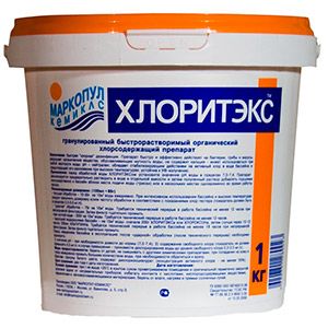Дезинфицирующее средство для бассейнов Хлоритекс, 1 кг