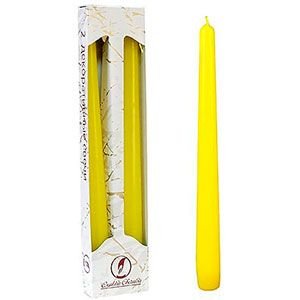 Свечи античные, жёлтые, 2.3х25 см (упаковка 2 шт.)