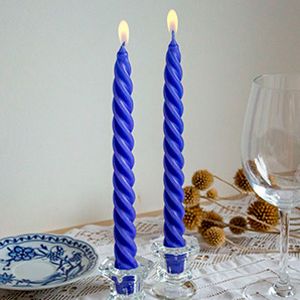 Свечи витые, лаванда, 2.3х24.5 см (упаковка 2 шт.)