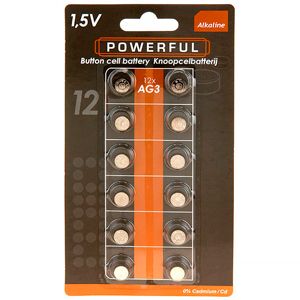 Батарейки AG3/LR41 12 шт, Купман Интернешнл (Koopman International)