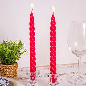 Набор витых ароматических свечей ВИШНЯ, 2.3х24.5 см (упаковка 2 шт.)