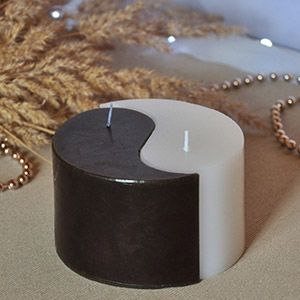 Декоративная свеча ИНЬ-ЯН, 12.5х7.5 см