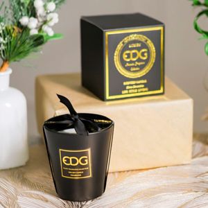 Ароматическая свеча в стеклянной шкатулке НЭРО: ШАМПАНЬ, 9 см, ЕДГ (EDG)