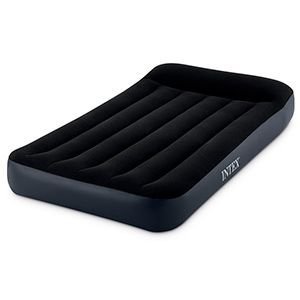 Надувной матрас INTEX Pillow Rest Classic Airbed (Twin), 99х191x25 см с подголовником и встроенным насосом 220V
