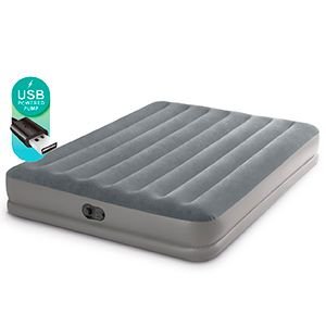 Надувной матрас Intex Prestige Mid-Rise Airbed (Queen), 152х203х30см, со встроенным USB-насосом