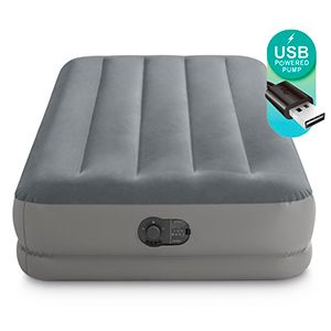 Надувной матрас Intex Prestige Mid-Rise Airbed (Twin), 99х191х30см, со встроенным USB-насосом