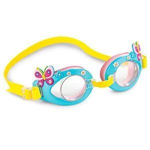 Очки для плавания Fun Goggles с бабочками, от 3 до 8 лет