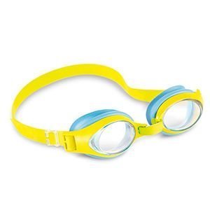 Очки для плавания Junior Goggles, желтые с голубым, от 3 до 8 лет