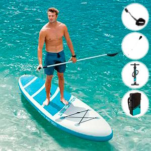 Надувная доска для SUP-бординга Intex Aqua Quest 320 с насосом и веслами, 320х81х15 см