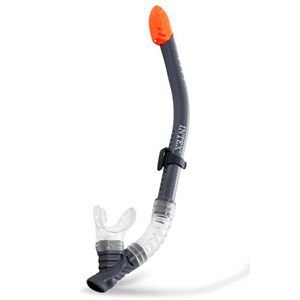 Трубка для плавания Easy Flow Snorkel, серая, от 8 лет