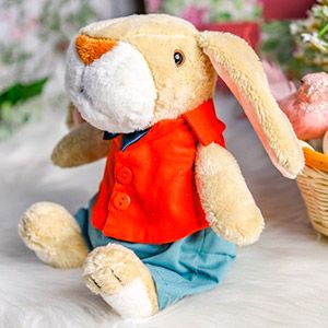 Мягкая игрушка Кролик Вирт, 16 см