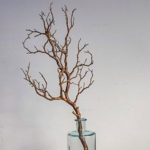 Декоративная ветка ДРИФТ, пластик, тёмно-коричневая, 93 см