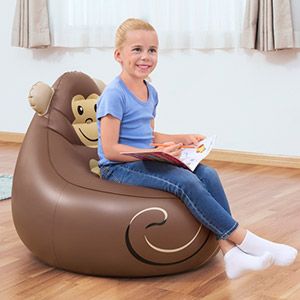 Детское надувное кресло Обезьянка 72х72х64 см, от 3 лет, BestWay