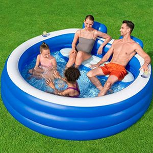 Надувной бассейн Семейный Splash Paradise, 231x219x79 см, от 6 лет, BestWay