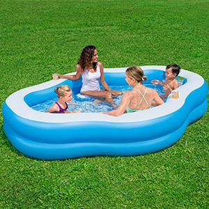 Надувной семейный бассейн с окошком Splashview, 270х198х51 см, от 6 лет, BestWay