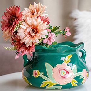 Керамическая ваза ручной работы IMPRESSIONI DI FIORE, 15 см
