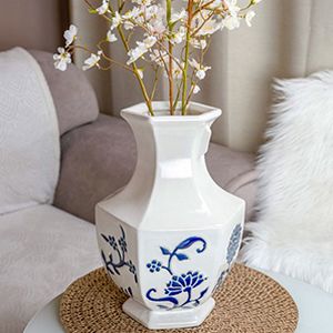 Керамическая ваза ручной работы FLOWER GRAPHICS, 36 см