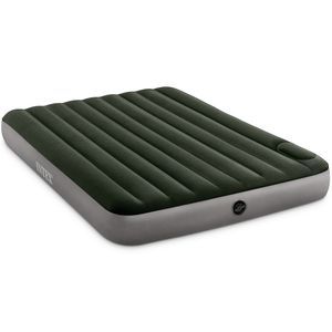 Двуспальный надувной матрас Intex Downy Bed (Queen), 152х203x25 см со встроенным ножным насосом, INTEX