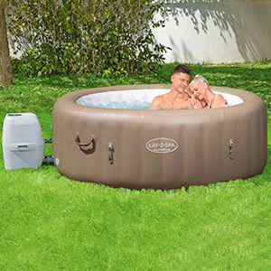 Надувной СПА бассейн Bestway LAY-Z-SPA Palm Springs с аэромассажем, 196х71 см