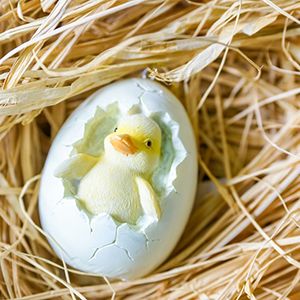 Подвесное украшение КРОШКА-УТЁНОК, полистоун, 7 см