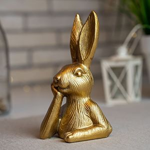 Декоративная фигурка ВДОХНОВЕННЫЙ КРОЛИК, полистоун, 17 см