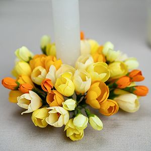 Венок для свечи СОЛНЕЧНЫЙ ШАФРАН, 13 см