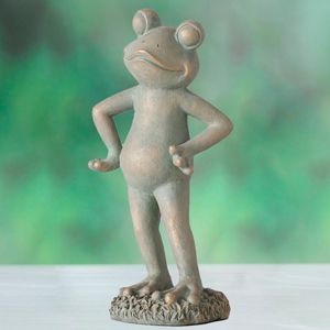 Садовая фигура ЛЯГУШОНОК КВАКС, полистоун, 30 см, Больтце (Boltze)