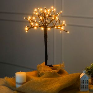 Садовый светильник БЛОУБОЛ, 64 тёплых белых LED-огня, 54 см, таймер, Эдельман (Edelman)