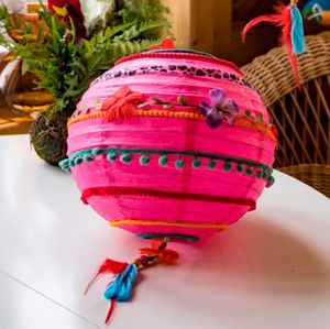 Бумажный шар для декора SUMMER JOY, подвесной, розовый, 30х50 см, Кэминг (Kaemingk)