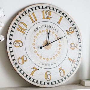 Настенные часы ГРАНД ОТЕЛЬ, дерево, светлые, 60 см, Купман Интернешнл (Koopman International)